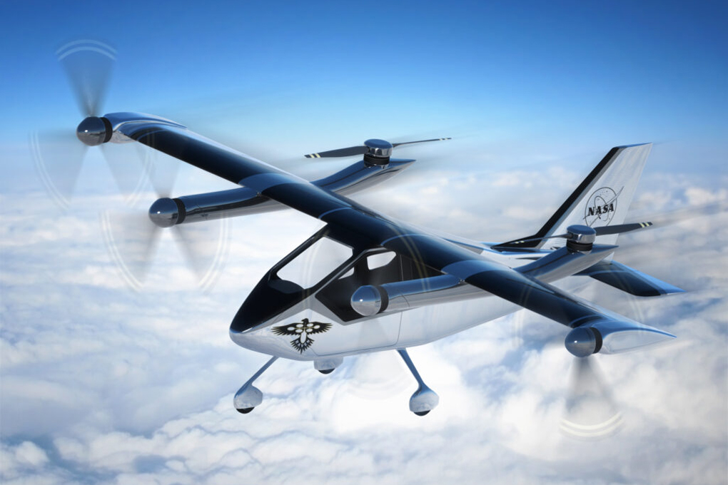 NASA RAVEN uncrewed eVTOL open-source 1,000 lb concept design illustration (Image credit: NASA) NASA RAVEN uncrewed eVTOL open-source 1,000 lb concept design illustration (Image credit: NASA)